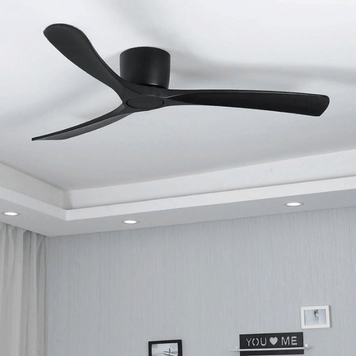 MIRODEMI® 36" LED Wooden Ceiling Fan with Lamp and Remote Control