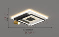 MIRODEMI® Nordic Square LED Ceiling Light for Living Room, Dining Room image | luxury lighting | square ceiling lighting