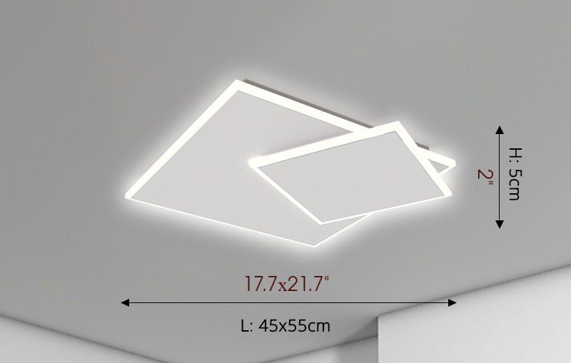 MIRODEMI® Acrylic Square LED Ceiling Light for Bedroom, Living Room, Dining Room image | luxury furniture | ceiling lighting