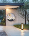 MIRODEMI® Modern Round Outdoor Aluminum Wall Lamps For Garden Porch, Courtyard