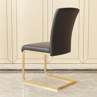 White dining side chair for the dining room, minimalist modern style