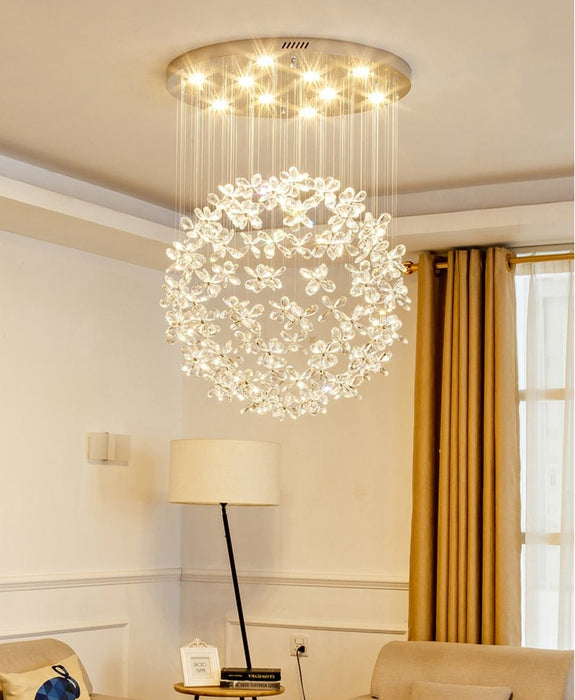 MIRODEMI® Luxury Crystal Butterfly Ceiling Chandelier for living room, bedroom, stairwell