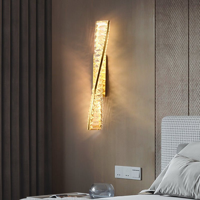 MIRODEMI® Luxury LED Crystal Wall Light in a Nordic Style for Living Room, Bedroom