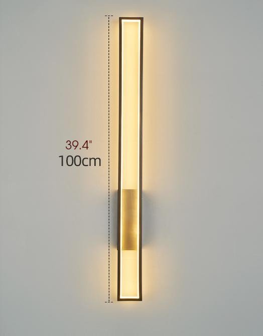 MIRODEMI® Luxury Retro Copper LED Wall Sconce for Staircase, Bedroom