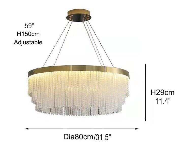 MIRODEMI® Round/Rectangle Modern Creative Design Luxury Gold Led Glass Chandelier image | luxury lighting | glass chandeliers