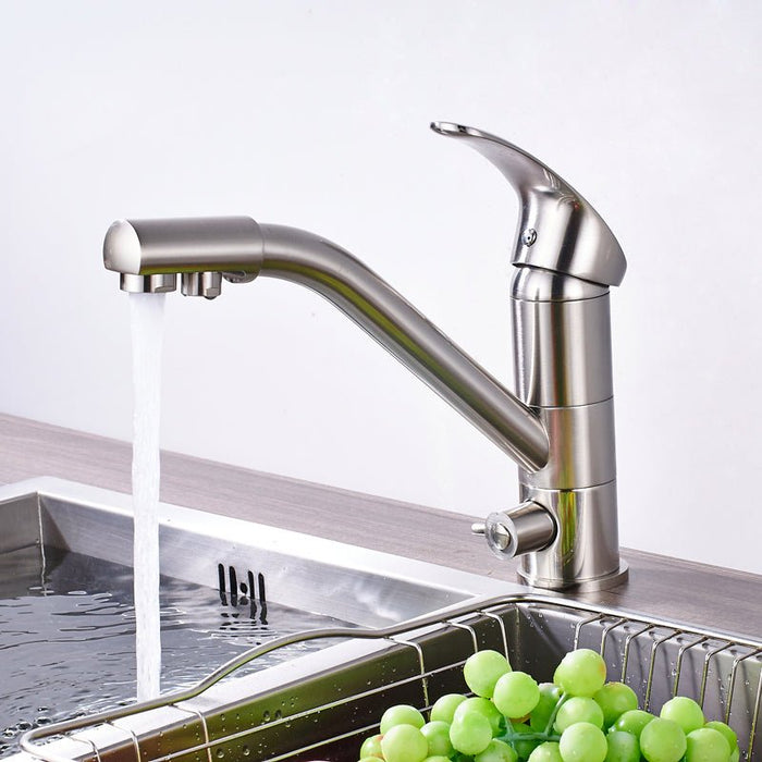 MIRODEMI® Deck Mounted 360 Degree Rotation Mixer Tap with Filter