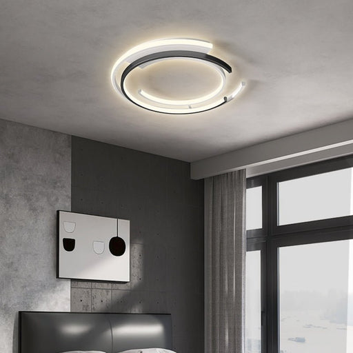 MIRODEMI® Modern Circular Aluminum Ceiling Light for Living Room, Bedroom Brightness Dimmable / Dia19.7" / Dia50.0cm