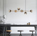 MIRODEMI® Creative LED Pendant Light in the Shape of Glass Ball for Dining Room Cool Light / Gold / Smoky Glass