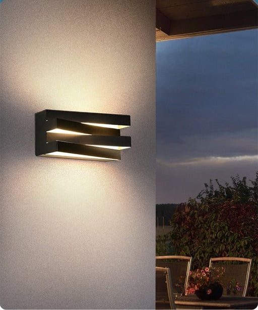 MIRODEMI® Black/White Outdoor/Indoor Alumunim LED Wall Light For Garden, Villa, Porch