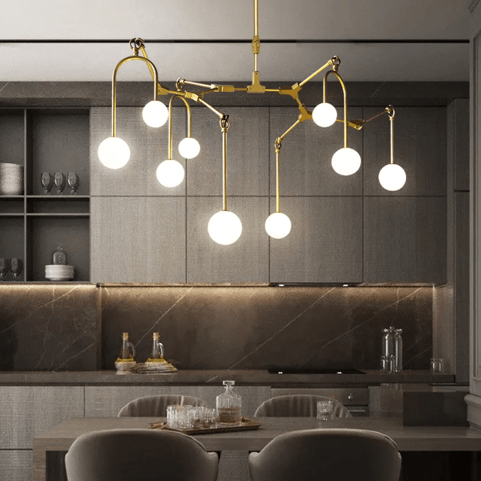 MIRODEMI® Modern Creative Glass LED Ceiling Chandelier for Living Room, Bedroom