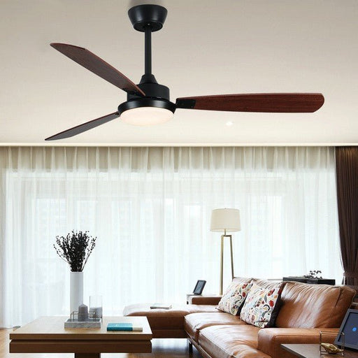 MIRODEMI® 42" Modern LED Ceiling Fan with Lamp, 3 Plywood Blades and Remote Control image | luxury furniture | home decor
