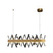 MIRODEMI® Gold Rectangle Crystal Chandelier for living room, dining room, kitchen Island