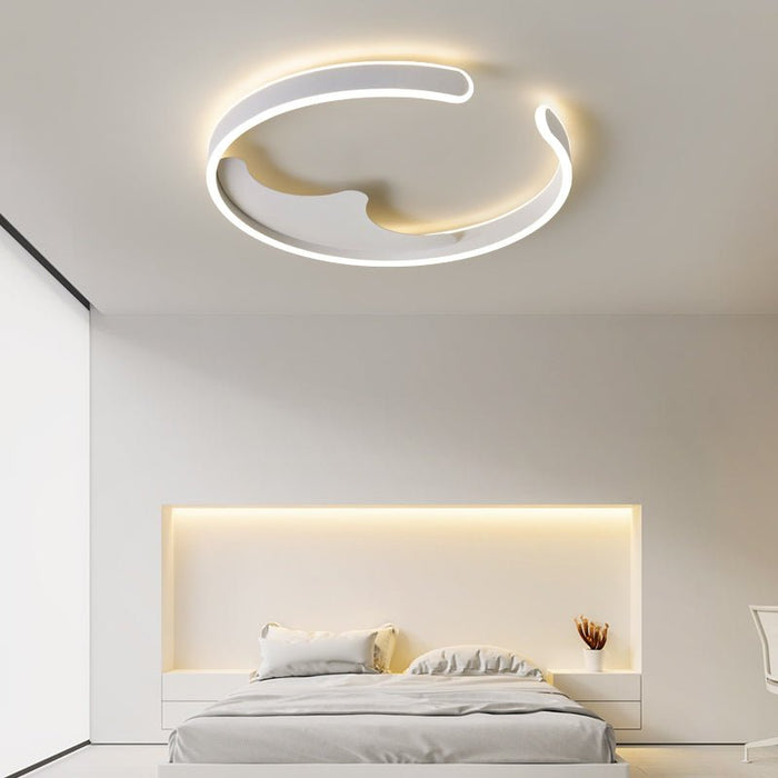MIRODEMI® Modern LED Chandelier in the Shape of Ring for Bedroom, Living Room Brightness Dimmable / C / Dia19.7xH2.4" / Dia50.0xH6.0cm