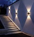 MIRODEMI® Modern Matte Black Outdoor Waterproof Aluminum LED Wall Light For Porch