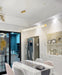 MIRODEMI® Luxury Copper LED Pendant Light for Dining Room, Bedroom, Living Room Cool Light / Gold / L47.2" / L120.0cm