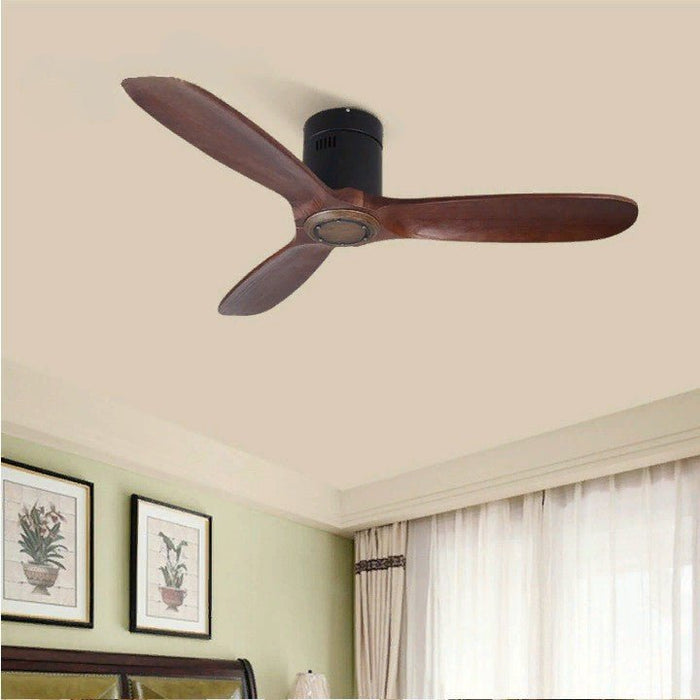 MIRODEMI® 42" Modern Led Solid Wood Ceiling Fan with Remote Control
