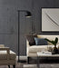 MIRODEMI® Black/Gold Minimalist Reading Floor Lamp for Living Room, Bedroom