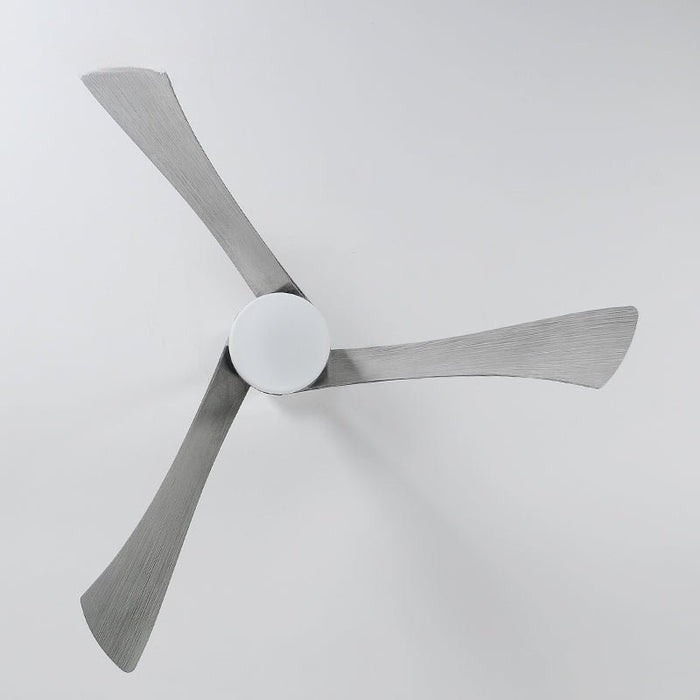 MIRODEMI® 46" Modern Led Ceiling Fan with White Plastic Blades, Lamp and Remote Control
