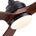 MIRODEMI® 52" Modern Solid Wood Ceiling Fan with Led Light and Remote Control image | luxury furniture | fans with lighting
