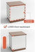Light Luxury Nightstand with Open Shelf made of Wood For Bedroom image | luxury furniture | wood nightstand | home decor