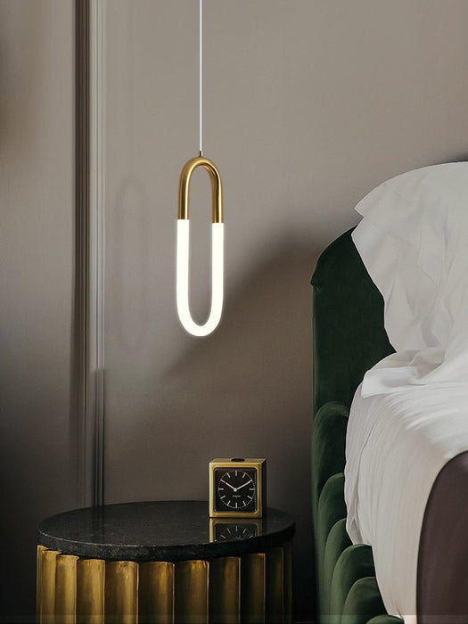 MIRODEMI® Saint-Martin-d'Entraunes | Paper Clip-Shaped Lighting Fixture 1 Light / Small / Warm Light