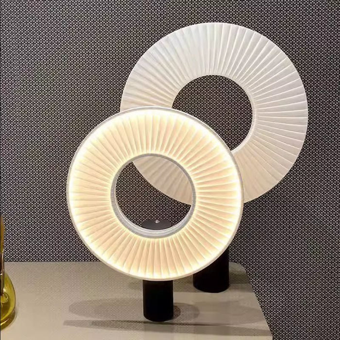 MIRODEMI® Modern LED Lamp with Fabric Pleats in a Minimalist Style for Living Room image | luxury lighting | modern lamps