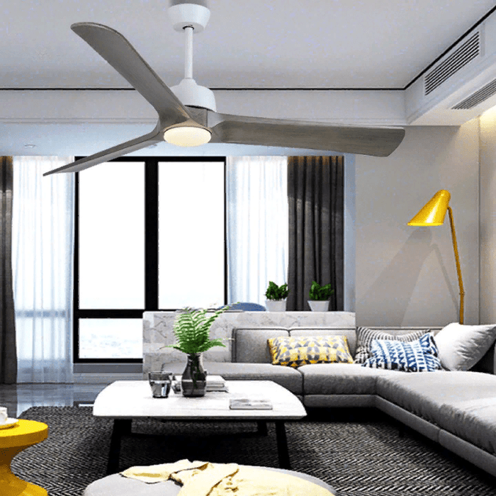 MIRODEMI® Modern Led Ceiling Fan with Remote Control made of Solid Wood image | luxury lighting | wooden ceiling fans