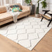 Modern White Soft Rectangle Area Carpet 3'11"х5'3" (120х160cm) / 4