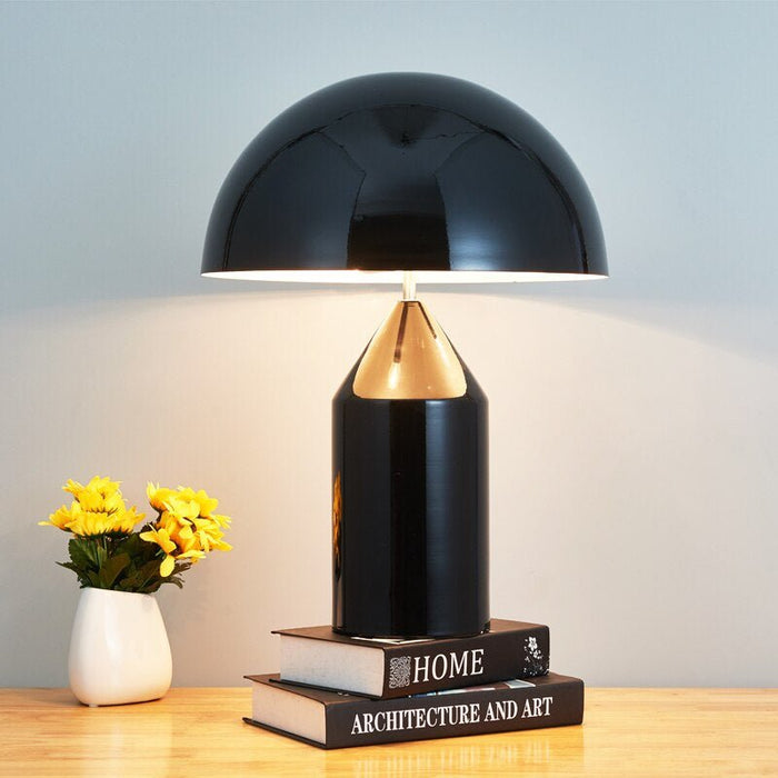 MIRODEMI® Gold/White/Black Modern LED Table Lamp for Living Room, Bedroom, Bedside Black / Dia9.8*H13.8" / Warm Light 3000K