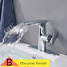 MIRODEMI® White/Chrome/Black Waterfall Bathroom Sink Faucet Deck Mounted Chrome Finish / B / W8*H6*L9.8"