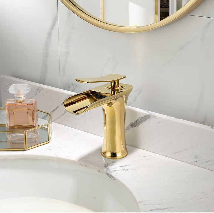 MIRODEMI® Luxury Gold/Black/Chrome Brass Basin Faucet Deck Mounted