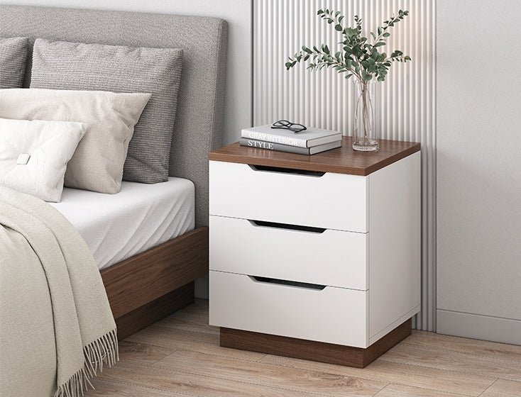 Modern Light Luxury Nightstand made of Wood For Bedroom image | luxury furniture | luxury wooden tables | luxury nightstands