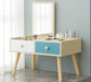 Light Wooden Dressing Table with Storage and Folding Mirror image | luxury furniture | folding mirror | makeup table