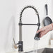 MIRODEMI® Brushed Black Kitchen Faucet Smart Sensor Stream Spray Mode Mixer Tap Brushed Black / W7.3*H19.3"