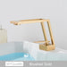 MIRODEMI® Matte Black/White/Brushed Gold Brass Bathroom Sink Faucet Deck Mounted