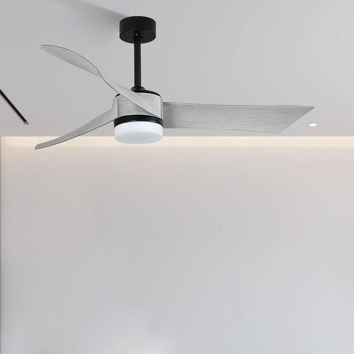 MIRODEMI® 46" Modern Led Ceiling Fan with White Plastic Blades, Lamp and Remote Control image | luxury furniture | home decor