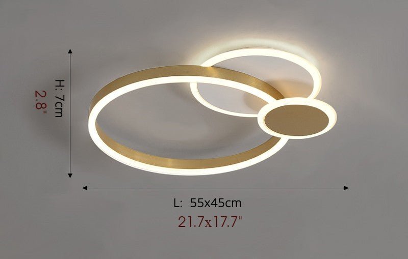 MIRODEMI® Luxury Round Acrylic LED Ceiling Light for Living Room, Kitchen