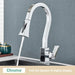 MIRODEMI® Pull Out Digital Temperature Display Flexible Kitchen Faucet image | luxury furniture | luxury flexible faucets