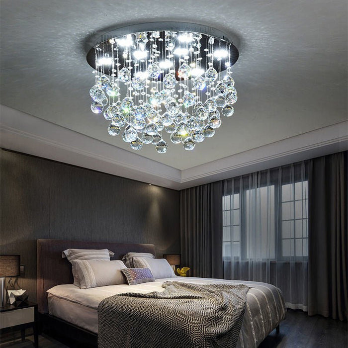 MIRODEMI® Luxury Round Crystal LED Ceiling Lamp for Living Room, Bed Room image | luxury lighting | luxury ceiling lamps