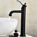 MIRODEMI® Red/Black Bronze Deck Mounted Basin Sink Faucet Single Handle Black Bronze / Tall