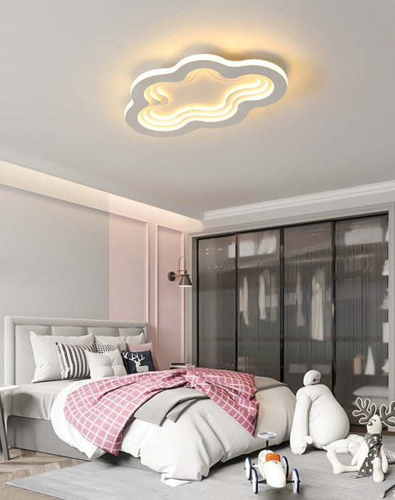 MIRODEMI® Minimalist Cloud LED Ceiling Light For Kids Room, Living Room, Study Warm Light / L19.7xW12.6" / L50.0xW32.0cm