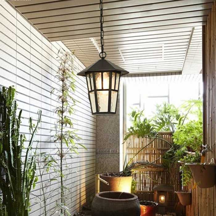 MIRODEMI® Luxury Classical Outdoor Waterproof Black Chandelier for Courtyard