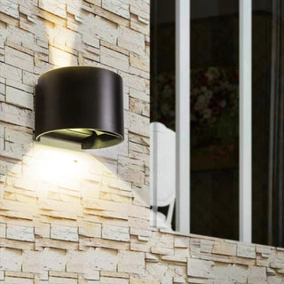 MIRODEMI® Black/White Outdoor Waterproof Aluminum Cube Shape LED Wall Lamp For Garden W5.3*D4.5*H3.7" / Warm white / Black