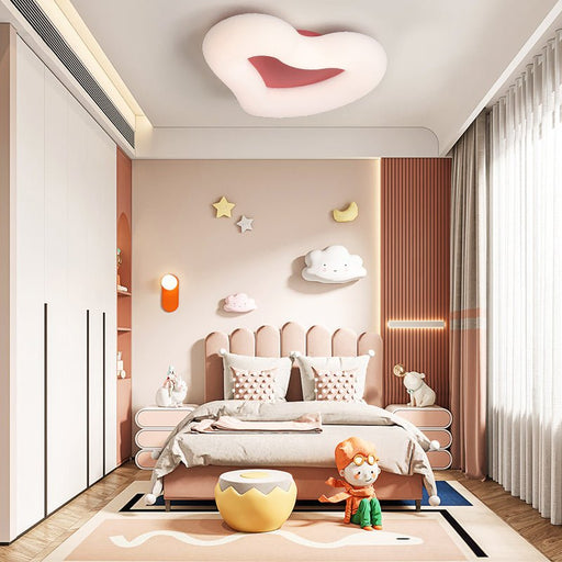 MIRODEMI® Modern Heart-Shaped LED Ceiling Light For Living Room, Bedroom Pink / L13.0" / L33.0cm