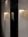 MIRODEMI® Gold/Chrome Stainless steel Modern Led Chain Wall Lamp for Living Room, Bedroom