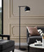 MIRODEMI® Black/Gold Minimalist Reading Floor Lamp for Living Room, Bedroom Black