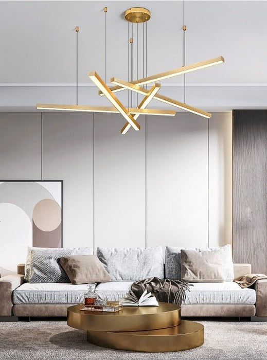 MIRODEMI® Hall strip minimalist long line chandelier for dining living room, living room