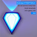 MIRODEMI® Outdoor Waterproof Diamond Shape Colorful Light LED Wall Lamp For Garden W7.9*D3.9*H9.4" / Blue lighting