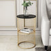 Modern Golden Coffee Table Made of Iron and Marble image | luxury furniture | luxury coffee tables | luxury small tables