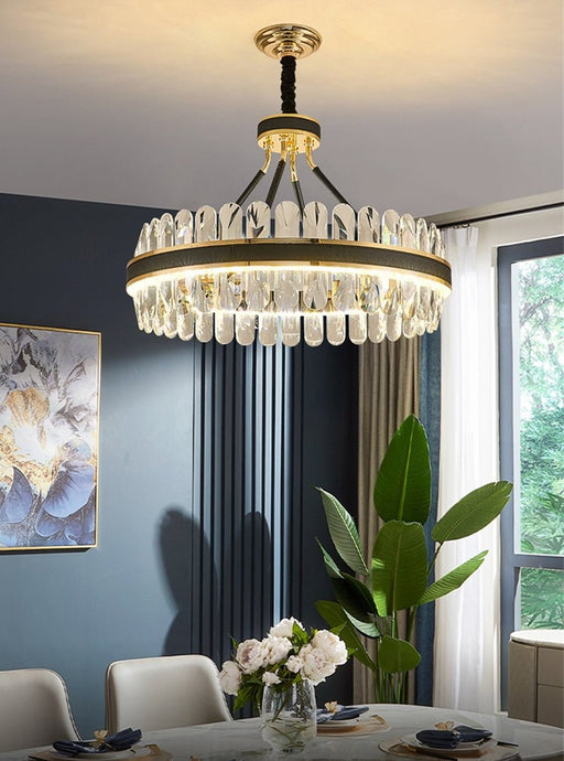MIRODEMI® Postmodern Round Crystal LED Chandelier for Dinning Room, Living Room image | luxury lighting | luxury chandeliers